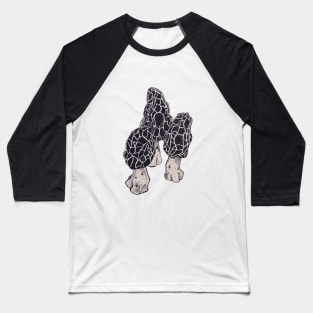 Morel Mushrooms Baseball T-Shirt